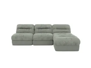 Reva Avon Sage 3 Seater Modular Chaise Sofa by James Lane, a Sofas for sale on Style Sourcebook