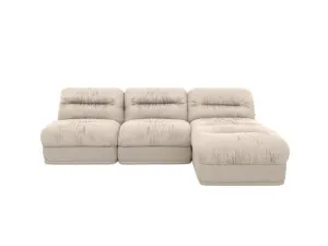 Reva Avon Taupe 3 Seater Modular Chaise Sofa by James Lane, a Sofas for sale on Style Sourcebook