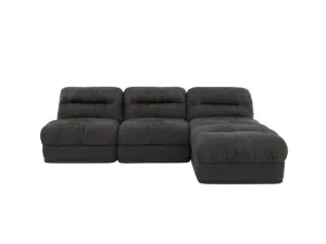 Reva California Charcoal 3 Seater Modular Chaise Sofa by James Lane, a Sofas for sale on Style Sourcebook