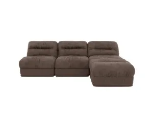 Reva Muse Mink 3 Seater Modular Chaise Sofa by James Lane, a Sofas for sale on Style Sourcebook
