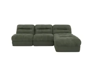 Reva Muse Forest 3 Seater Modular Chaise Sofa by James Lane, a Sofas for sale on Style Sourcebook