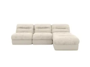 Reva Muse Flax 3 Seater Modular Chaise Sofa by James Lane, a Sofas for sale on Style Sourcebook
