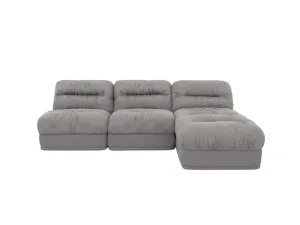 Reva Toorak Pebble 3 Seater Modular Chaise Sofa by James Lane, a Sofas for sale on Style Sourcebook