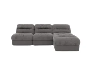 Reva Tribute Storm 3 Seater Modular Chaise Sofa by James Lane, a Sofas for sale on Style Sourcebook