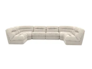 Reva Avon Mineral 6 Seater U-Shaped Modular Sofa by James Lane, a Sofas for sale on Style Sourcebook