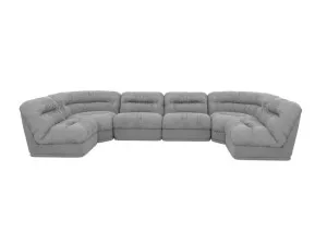 Reva California slate 6 Seater U-Shaped Modular Sofa by James Lane, a Sofas for sale on Style Sourcebook
