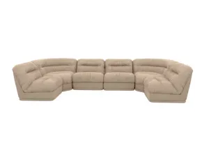 Reva Muse Driftwood 6 Seater U-Shaped Modular Sofa by James Lane, a Sofas for sale on Style Sourcebook