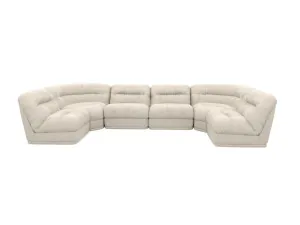 Reva Muse Flax 6 Seater U-Shaped Modular Sofa by James Lane, a Sofas for sale on Style Sourcebook