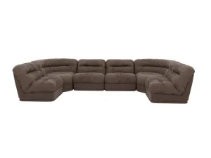 Reva Muse Mink 6 Seater U-Shaped Modular Sofa by James Lane, a Sofas for sale on Style Sourcebook