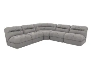 Reva Toorak Pebble 5 Seater Modular Corner Sofa by James Lane, a Sofas for sale on Style Sourcebook