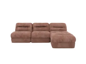 Reva Muse Dusk 3 Seater Modular Chaise Sofa by James Lane, a Sofas for sale on Style Sourcebook