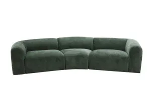 Vale Muse Forest Modular Curve Sofa - 3 Seater by James Lane, a Sofas for sale on Style Sourcebook