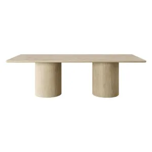 Athens Mocha Travertine Marble Dining Table Rectangle by James Lane, a Dining Tables for sale on Style Sourcebook
