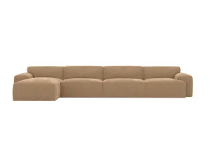Copenhagen Avon Honey Chaise Sofa - 4 Seater by James Lane, a Sofas for sale on Style Sourcebook