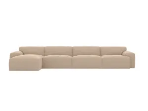 Copenhagen Muse Driftwood Chaise Sofa - 4 Seater by James Lane, a Sofas for sale on Style Sourcebook