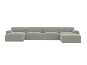 Copenhagen Avon Sage Chaise Sofa - 5 Seater U Shaped Modular by James Lane, a Sofas for sale on Style Sourcebook