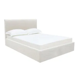 Noosa Linen Ecru Bed Slipcover Double by James Lane, a Beds & Bed Frames for sale on Style Sourcebook
