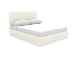 Noosa Boucle Ivory Gas Lift Bed Frame by James Lane, a Beds & Bed Frames for sale on Style Sourcebook