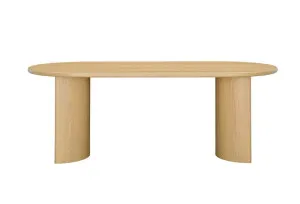 Clairemont Dining Table Light Oak - 240 cm by James Lane, a Dining Tables for sale on Style Sourcebook