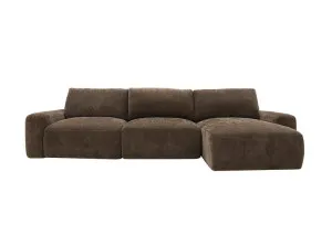 River Axis Cocoa Chaise Sofa - 3 Seater by James Lane, a Sofas for sale on Style Sourcebook