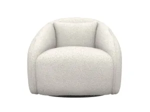 Lanee Boucle Ivory Swivel Chair by James Lane, a Chairs for sale on Style Sourcebook