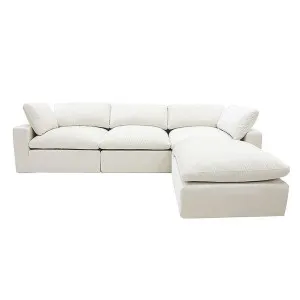 Skye MKII Muse Flax Modular Sofa with Ottoman - 3 Seater by James Lane, a Sofas for sale on Style Sourcebook
