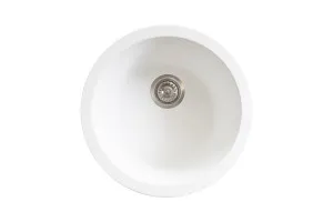 Bellevue Round Sink Matte White by ADP, a Kitchen Sinks for sale on Style Sourcebook