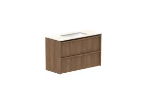 Eli Ensuite 900 All Drawer Centre Bowl Vanity, Wall Hung, Notaio Walnut by ADP, a Vanities for sale on Style Sourcebook