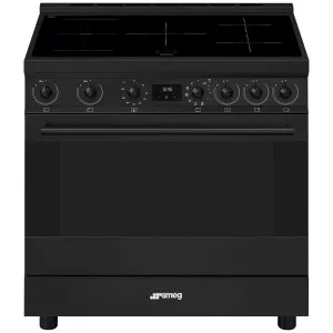 Smeg 90cm Freestanding Induction Oven Black C9IPN2 by Smeg, a Ovens for sale on Style Sourcebook