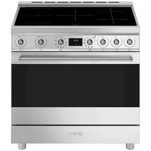 Smeg 90cm Freestanding Induction Oven Stainless Steel C9IPX2 by Smeg, a Ovens for sale on Style Sourcebook