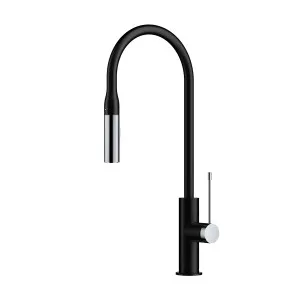 Hali Sink Mixer Pull Out/Pull Down 222 Chrome/Black by Ikon, a Kitchen Taps & Mixers for sale on Style Sourcebook