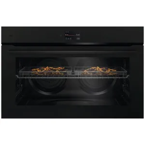 AEG 90cm 7000 Series Pyrolytic Built In Oven Matte Black NBS7A731VT by AEG, a Ovens for sale on Style Sourcebook