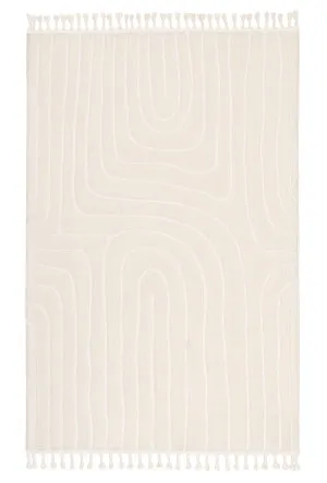 Venus Ivory Abstract Rug by Miss Amara, a Shag Rugs for sale on Style Sourcebook