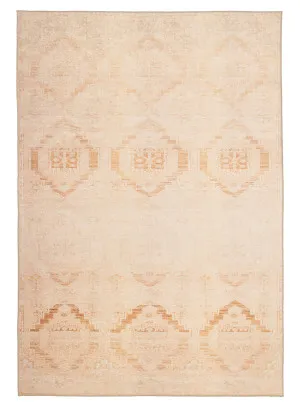 Esther Cream and Peach Tribal Washable Rug by Miss Amara, a Contemporary Rugs for sale on Style Sourcebook