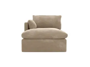 Willow Apt Muse Soft Brown Left Arm Facing Chaise Sofa Module by James Lane, a Sofas for sale on Style Sourcebook