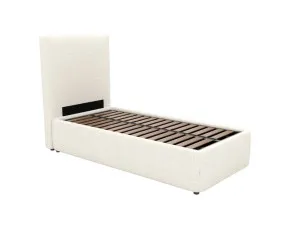 Havana Leo Gas Lift Bed Boucle Ivory Single by James Lane, a Beds & Bed Frames for sale on Style Sourcebook
