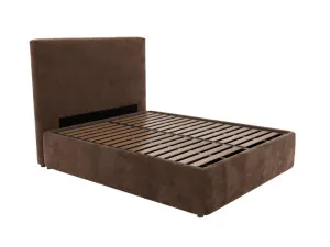 Havana Leo Gas Lift Bed Muse Chocolate Double by James Lane, a Beds & Bed Frames for sale on Style Sourcebook