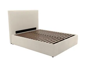 Havana Leo Gas Lift Bed Muse Flax Queen by James Lane, a Beds & Bed Frames for sale on Style Sourcebook