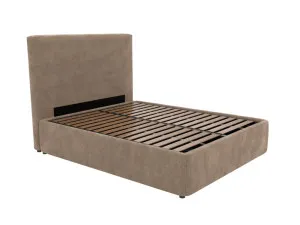 Havana Leo Gas Lift Bed Tribute Walnut Queen by James Lane, a Beds & Bed Frames for sale on Style Sourcebook