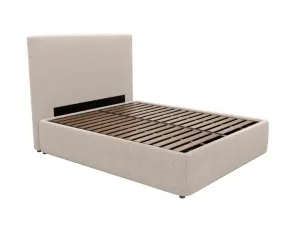 Havana Leo Gas Lift Bed Boucle Pumice King by James Lane, a Beds & Bed Frames for sale on Style Sourcebook