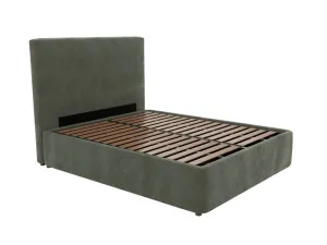 Havana Leo Gas Lift Bed Tribute Dark Jade King by James Lane, a Beds & Bed Frames for sale on Style Sourcebook