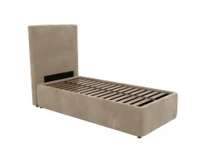 Havana Leo Gas Lift Bed Muse Soft Brown King Single by James Lane, a Beds & Bed Frames for sale on Style Sourcebook