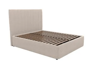 Valor Leo Gas Lift Bed Boucle Pumice King by James Lane, a Beds & Bed Frames for sale on Style Sourcebook