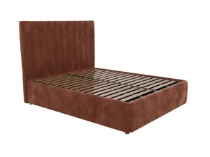 Valor Leo Gas Lift Bed Muse Rust King by James Lane, a Beds & Bed Frames for sale on Style Sourcebook
