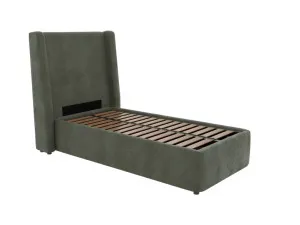 Wing Leo Gas Lift Bed Tribute Dark Jade Single by James Lane, a Beds & Bed Frames for sale on Style Sourcebook