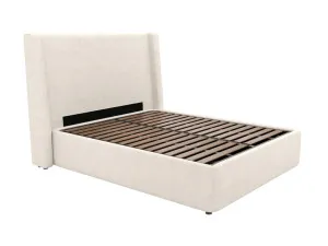 Wing Leo Gas Lift Bed Noa Fog King by James Lane, a Beds & Bed Frames for sale on Style Sourcebook