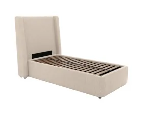 Wing Leo Gas Lift Bed Avon Taupe King Single by James Lane, a Beds & Bed Frames for sale on Style Sourcebook