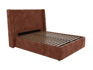 Wing Leo Gas Lift Bed Muse Rust by James Lane, a Beds & Bed Frames for sale on Style Sourcebook