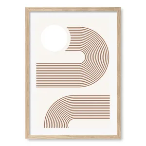 Geometric Sun Curves Wall Art Print by Elena Ristova by Profile Australia, a Prints for sale on Style Sourcebook