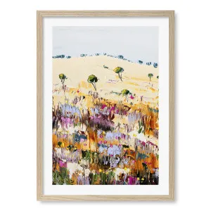 Colourful Hillside Bloom Wall Art Print by Angela Hawkey by Profile Australia, a Prints for sale on Style Sourcebook